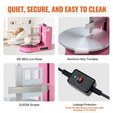 Cake Decorating Machine Cake Frosting Spreading for 4" to 16" Cake Pink